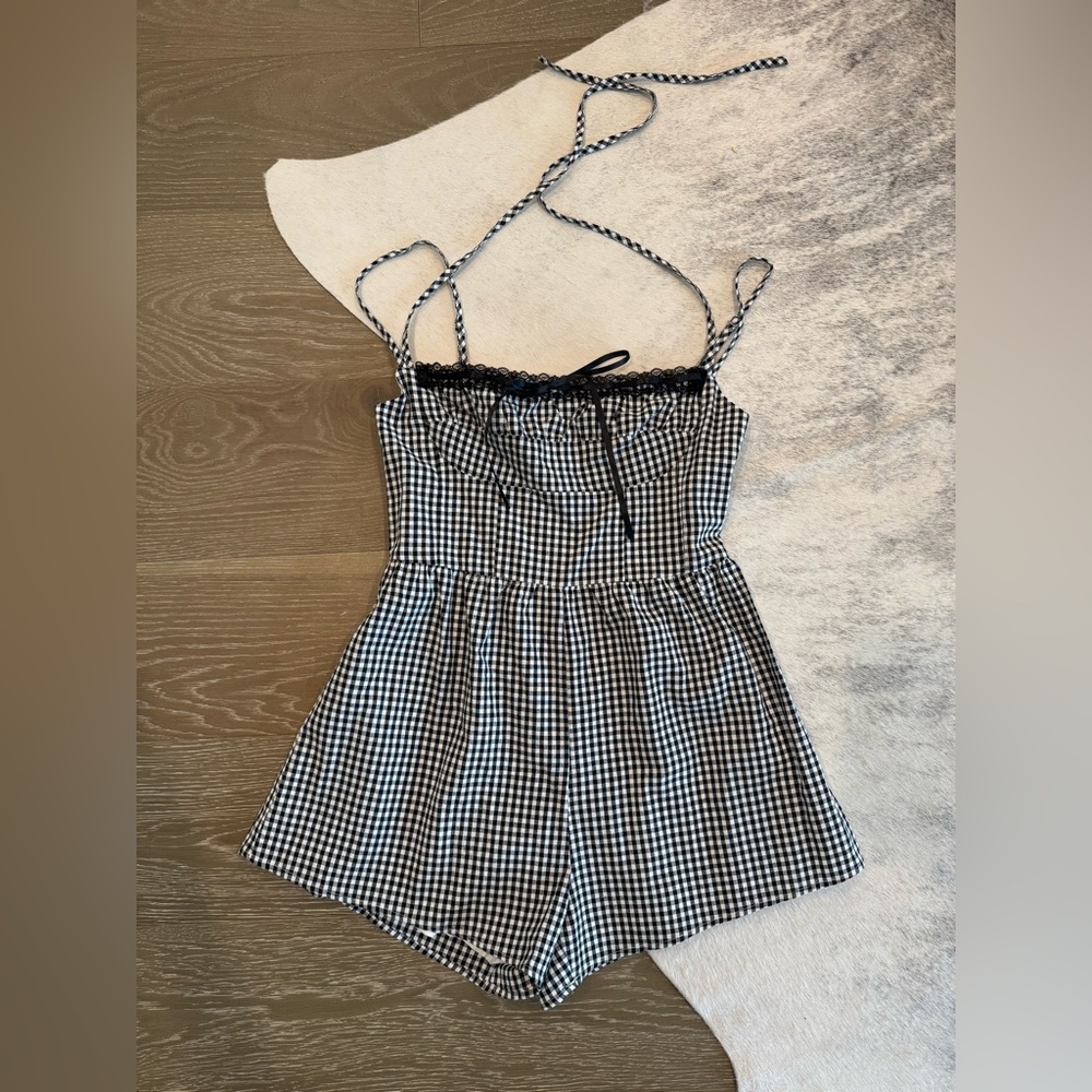Princess Polly Gingham Romper